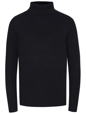 chunky polo neck jumper