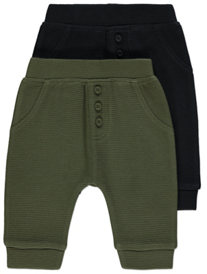 ribbed tracksuit bottoms