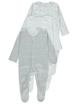 baby boy sleepsuits asda