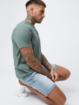 asda mens denim shorts