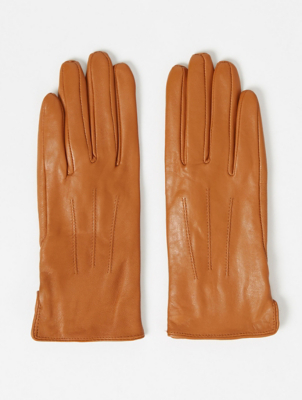 sleek leather gloves