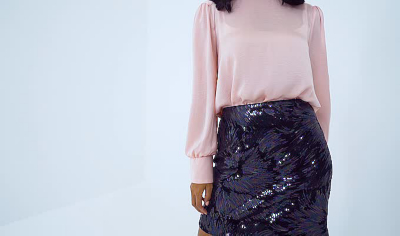 gold sequin skirt asda