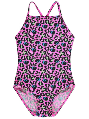 asda leopard print swimsuit