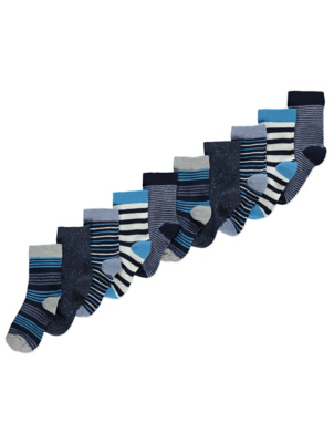 Striped Socks 10 Pack