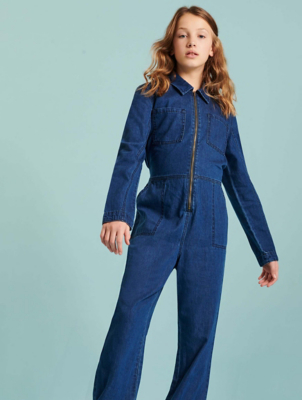 ladies denim boiler suit