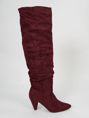 asda ladies knee high boots