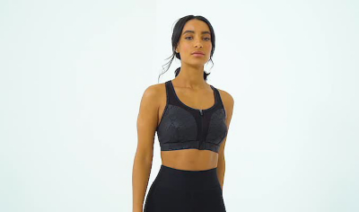 asda zip front sports bra