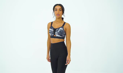 front fastening sports bra asda