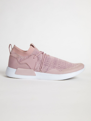 Pale Pink Mesh Sports Trainers | Women 