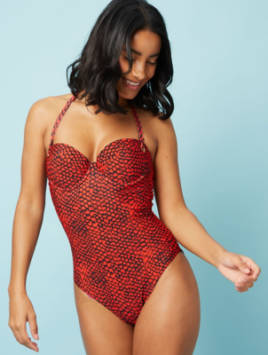 red leopard swimsuit