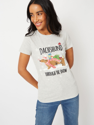 asda george ladies xmas t shirts 