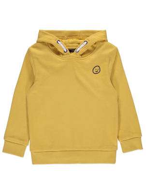 yellow smiley hoodie