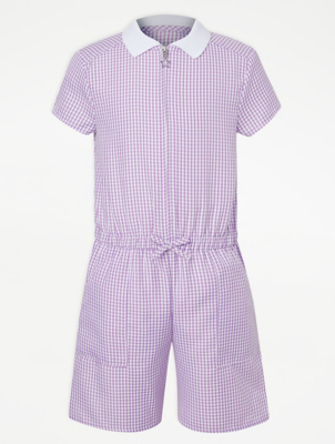 purple gingham summer dress