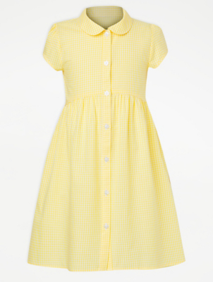 asda red gingham school dress