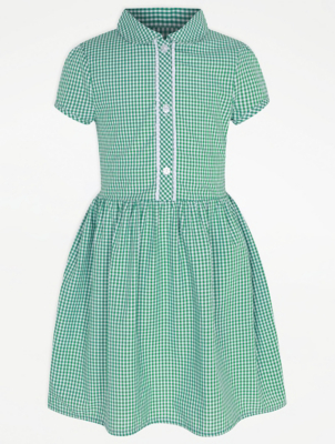 plus fit gingham school dress