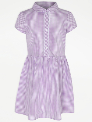 plus fit red gingham school dress