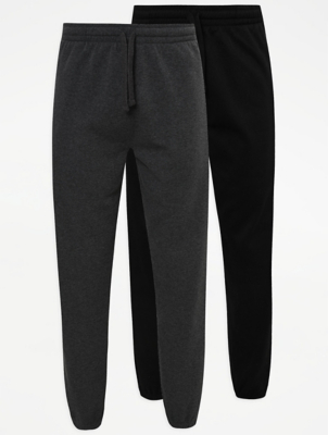 asda black jogging bottoms