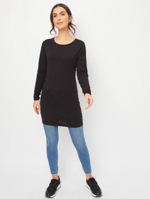 black longline tunic