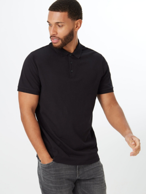 black grey polo shirt