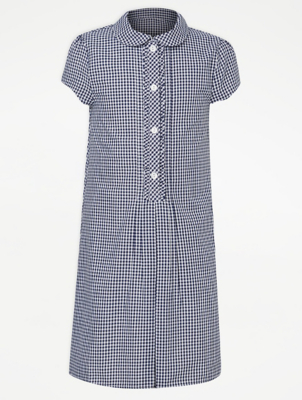 light blue gingham school dress