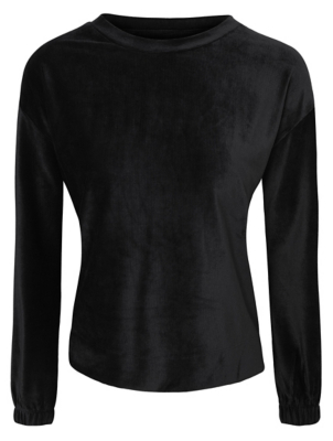 Charcoal Velour Loungewear Top | Women | George at ASDA