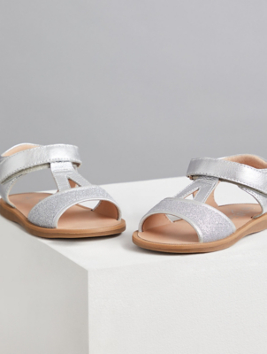 asda silver sandals