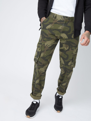 mens cargo trousers asda