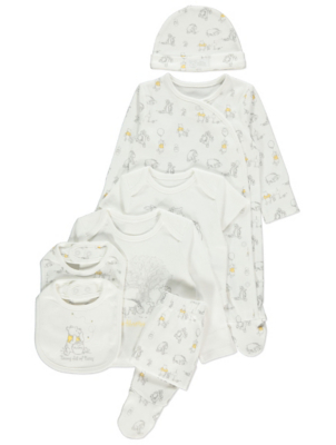 Disney Winnie The Pooh 7 Piece Starter Pack Baby George At Asda
