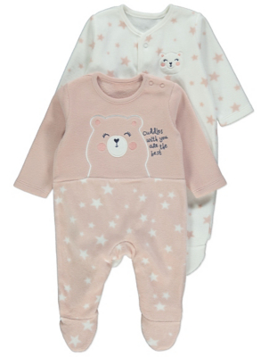 fleecy sleepsuits