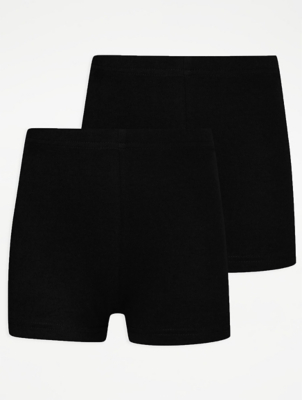 girls black cycling shorts