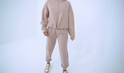 rose gold jogging suit