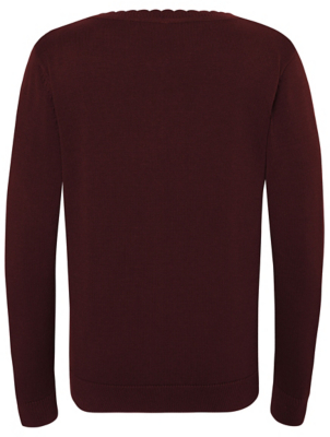 asda burgundy school cardigan