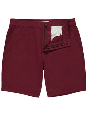 burgundy chino shorts