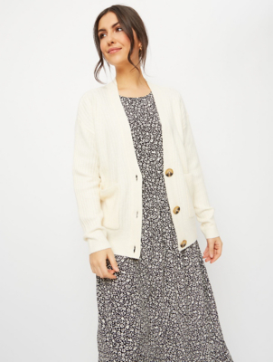 white cardigan asda