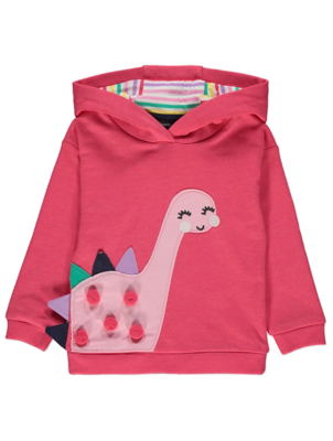 pink dinosaur hoodie