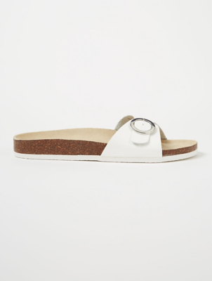 asda white sandals