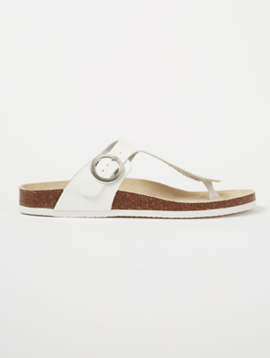 asda white sandals