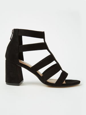 asda black sandals