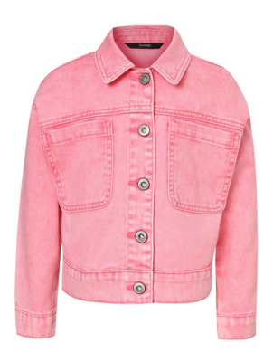 pink denim jacket