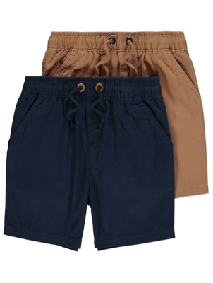 navy cotton shorts