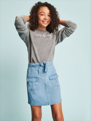 asda george denim skirt