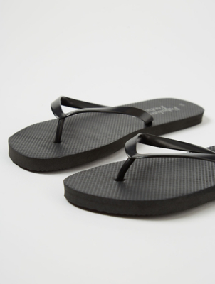 asda black flip flops