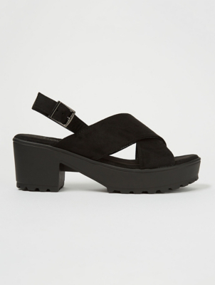 asda black flip flops