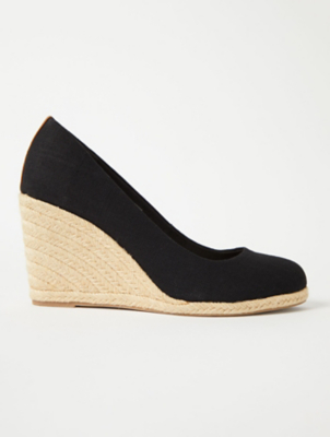 asda black wedges