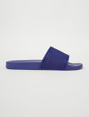 Royal Blue Textured Pool Sliders
