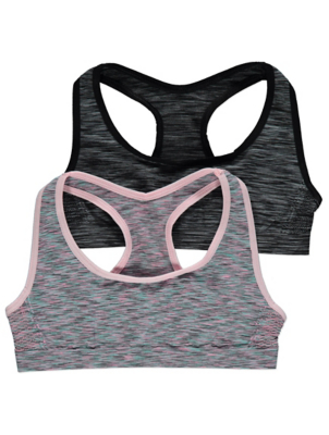 asda sports bra 2 pack