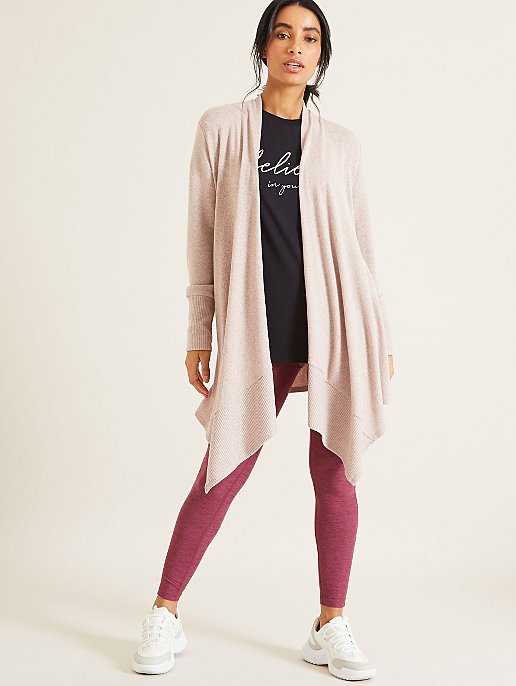 Dusty Pink Waterfall Cardigan Dusty Pink Waterfall Cardigan
