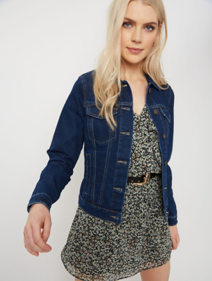 ladies dark blue denim jacket