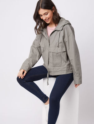 womens short parka coat