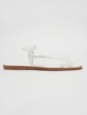 asda white sandals